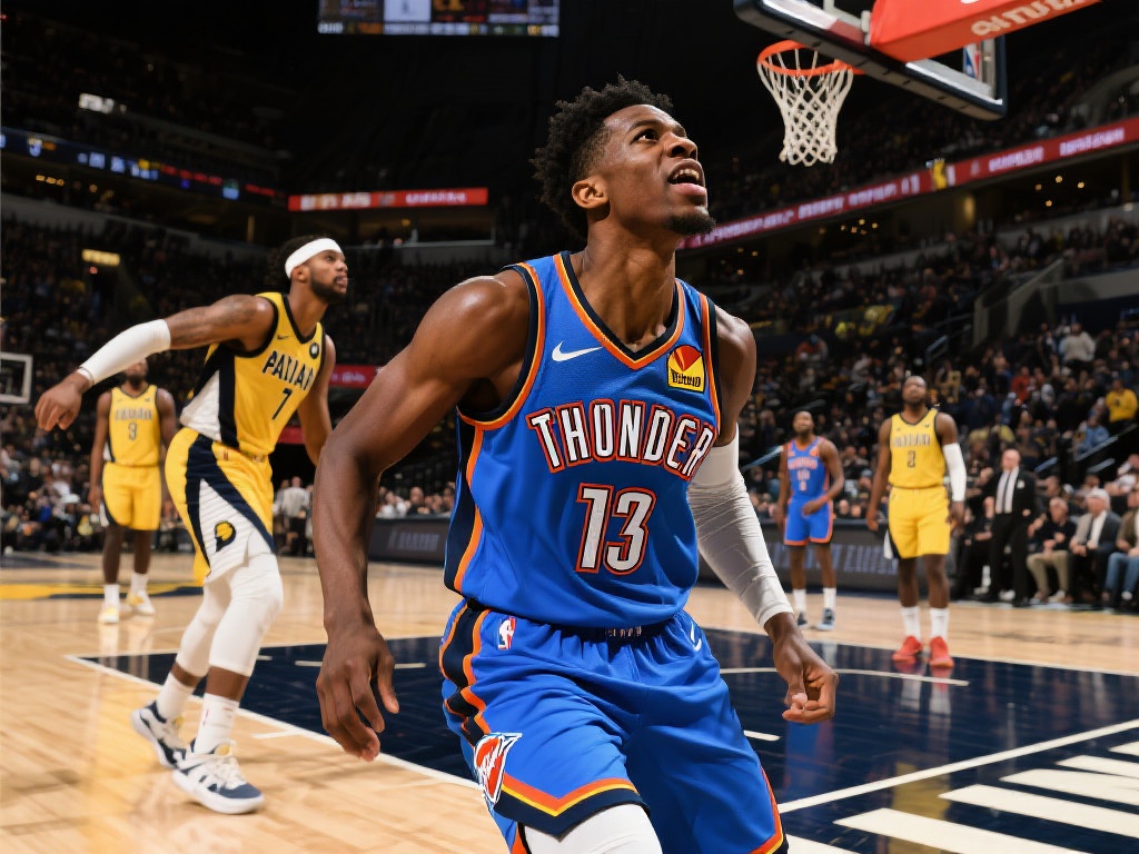 雷霆激战步行者:西亚卡姆总决赛亮眼表现集锦 总决赛上西亚卡姆的非凡表现,为雷霆队的胜